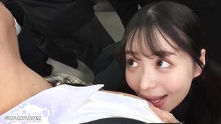 【モザイク破壊】DRPT-063 疲れたおじさんリーマンが大好きでわざと満員電車に乗り込み中年精子を搾り取るノーパン痴女女子○生 天馬ゆい