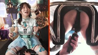 SGKI-084 新宿のハロウィンで見つけたパリピが挑戦！巨乳の彼女が何をされても我慢できれば100万円ノーリアクションゲーム！