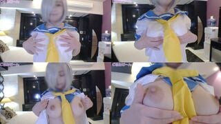 FC2-PPV-4855043 아아! 미니멈 150cm 대학 1학년♪! 지고의 허리라인 G컵! 칸코레 하마카제 해줬어요! 듬뿍 중출 정액 주입 섹스 편