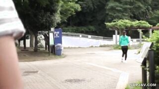 【モザイク破壊】DEP-004 スケスケヨガパンツで街を歩く女を襲ったらデカ尻をくねらせてヨガる淫乱女だった！！