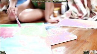 麻豆传媒STP35442 在艺术与色情之间运用身体作画的女