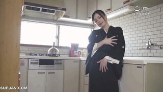 【モザイク破壊】HBAD-392 巨乳未亡人 襟元を露わにされて沈黙の昇天 吉川あいみ