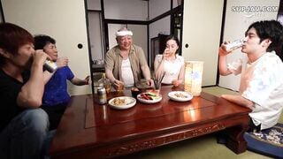 【モザイク破壊】HBAD-591 田舎暮らしに憧れ、旦那の実家で暮らすことにした新妻 群がる親族の男達を都会嫁のエロマンはパックリ咥え込む 平井栞奈