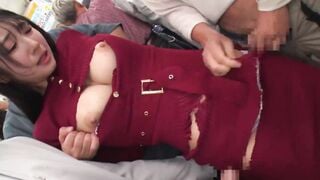 DRPT-109 満員電車で羽交いじめにされ切り裂きマキシワンピの隙間から乳首だけを徹底的に開発されるアヘ顔敏感女2 小野坂ゆいか