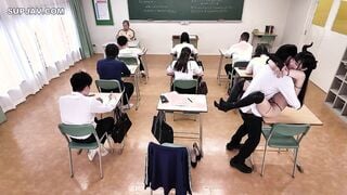 【モザイク破壊】MIAB-558 僕（召喚者）にだけ見えるサキュバスのイタズラ搾精 みんなの前でドピュドピュ暴発射精させられる学園生活 胡桃さくら