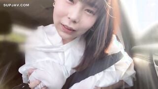 【モザイク破壊】SUN-055 濡れ透け露出 Mカップ爆乳美女と汁だく野外交尾