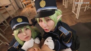 【モザイク破壊】T38-049 無邪気なじゅぽがき姉妹にむちゃくちゃ搾精された