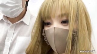 【モザイク破壊】FOCS-014 金髪ギャルなのに童貞に超優しい！可愛い容姿から想像もつかない剛毛マ●コに見た目と裏腹の性格で水着にエロコスで射精のお手伝いw 花音うらら