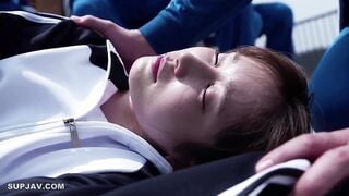 【モザイク破壊】JUR-600 全裸椅子取りゲーム、恥辱の中出し輪●―。 小島みなみ