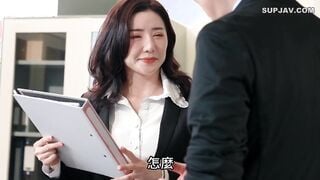 FC2-PPV-4903567 【50％OFFセール】【顔出し】赤みブラウン黒髪清楚系OL美女 オフィスで淫乱騎乗位 ガーターストッキング