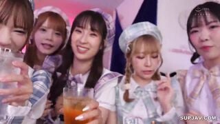 【モザイク破壊】HMN-837 推したらヤレるコンカフェ 3組のコンビが太客の僕を中出し誘惑して奪い合い！ ～女子大生コンビみのり・玲衣編～