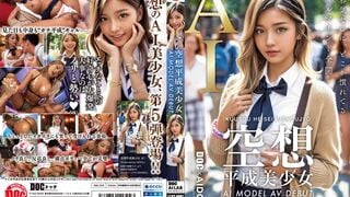 DAL-010 공상 헤이세이 미소녀 AI MODEL AV DEBUT 쿠로사키 하나
