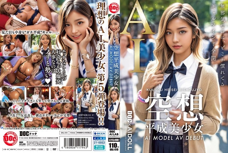 DAL-010 空想平成美少女 AI MODEL AV DEBUT 黑咲華