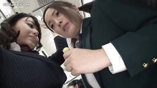 【モザイク破壊】DANDY-479 「女性専用車両で初めて唾液が交わるほどのレズキスをされた女はパンツを濡らしながら発情するまで何分？」VOL.1