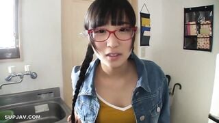 [Destruction de mosaïque] HMPD-10041 Le Creampie Pervers Lunettes à gros cul Fille d'à côté vient Tsundere Salope mouillante Noa Eikawa