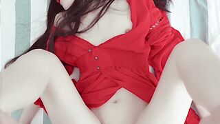 美少女[Duoyi] 赤、セクシーなピンク、名器で最高の美しさ