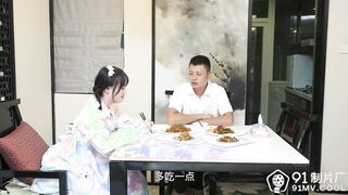Jelly Media 91CM-189 寝取られた父親に孕まされた少女-Qi Xiaolian